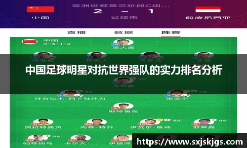 中国足球明星对抗世界强队的实力排名分析